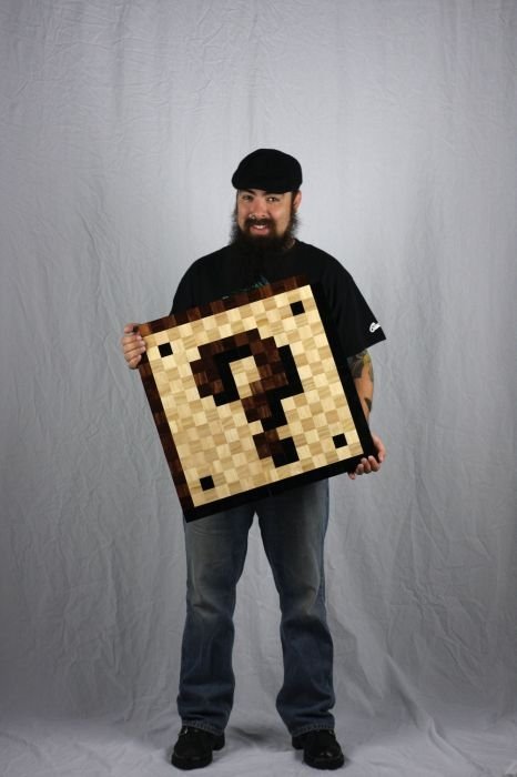 8-Bit wood art by Jeff Swenty