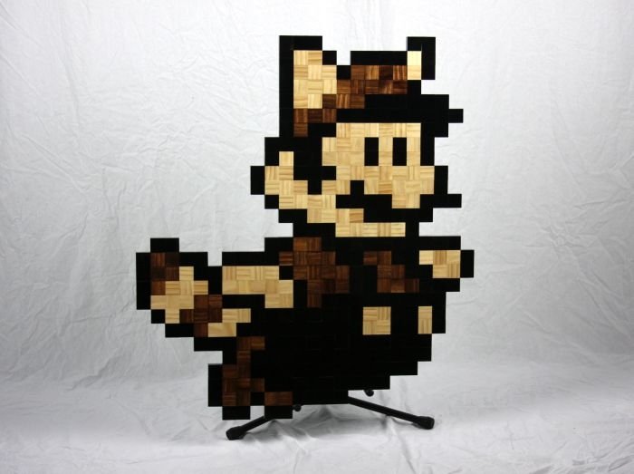 8-Bit wood art by Jeff Swenty