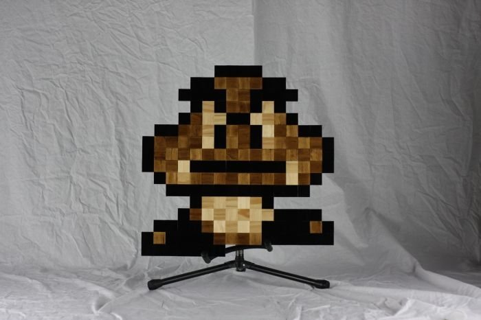 8-Bit wood art by Jeff Swenty