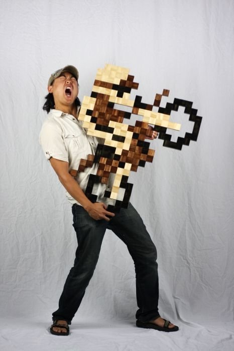 8-Bit wood art by Jeff Swenty