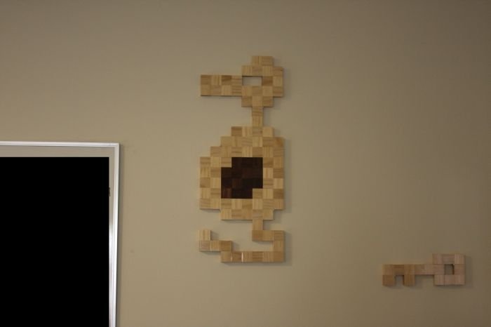 8-Bit wood art by Jeff Swenty