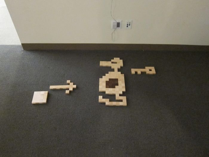 8-Bit wood art by Jeff Swenty