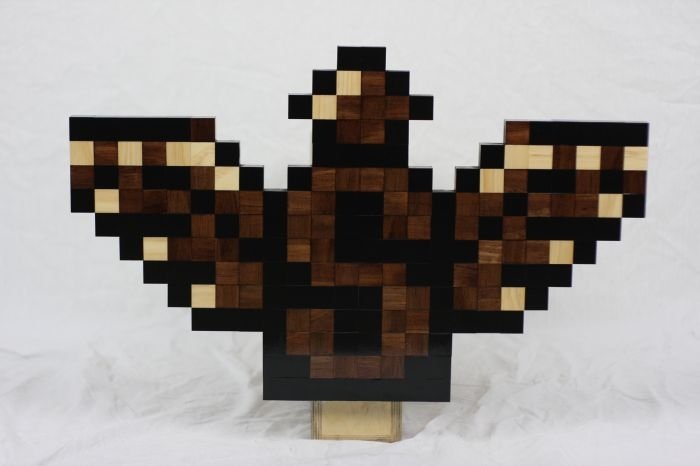 8-Bit wood art by Jeff Swenty