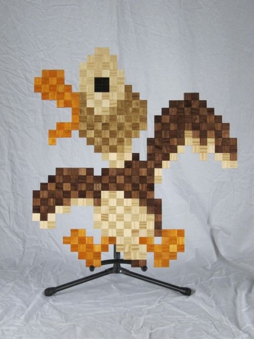 8-Bit wood art by Jeff Swenty