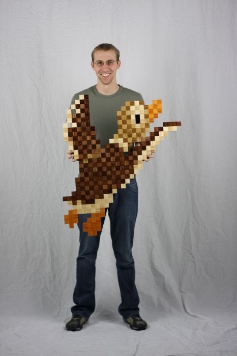 8-Bit wood art by Jeff Swenty