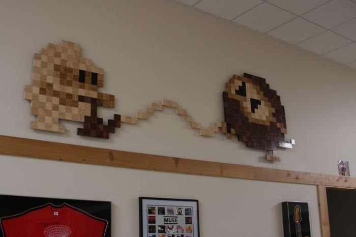 8-Bit wood art by Jeff Swenty