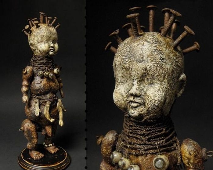 Creepy mummy dolls by Shain Erin