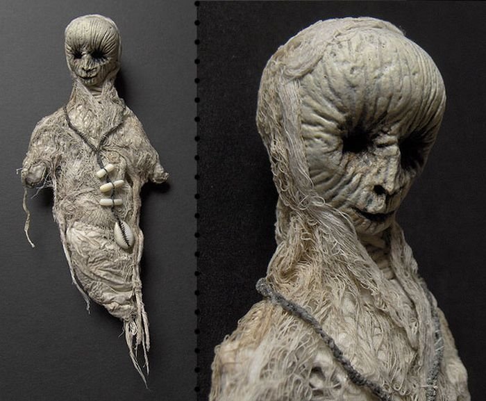 Creepy mummy dolls by Shain Erin