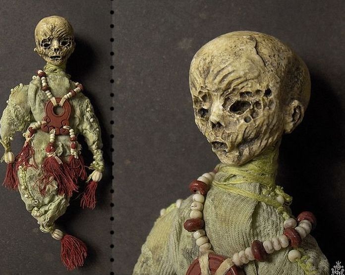 Creepy mummy dolls by Shain Erin