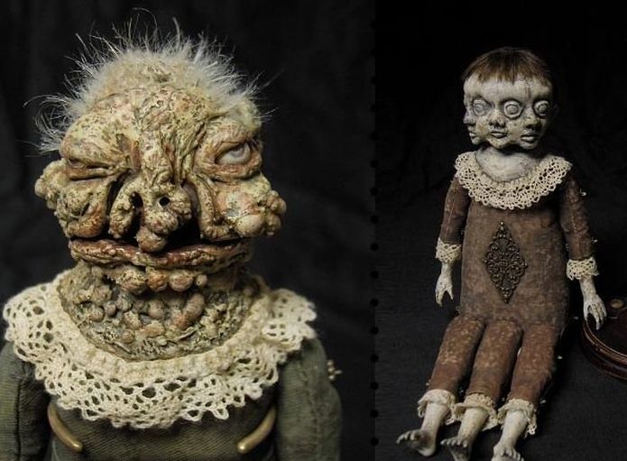 Creepy mummy dolls by Shain Erin