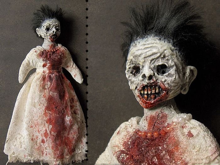 Creepy mummy dolls by Shain Erin