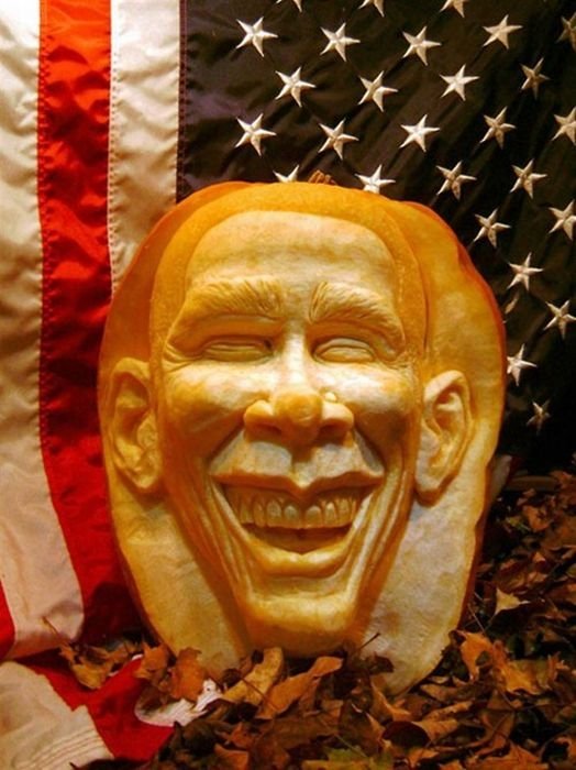 Pumpkin carving by Ray Villafane