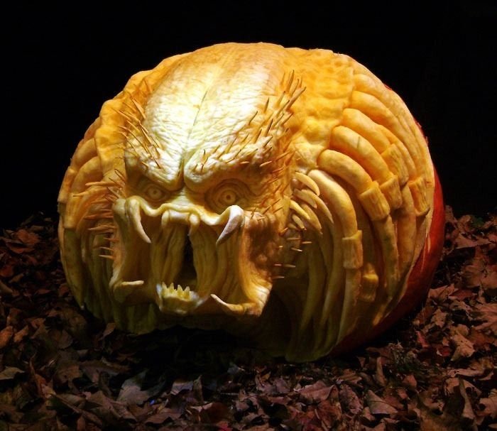 Pumpkin carving by Ray Villafane