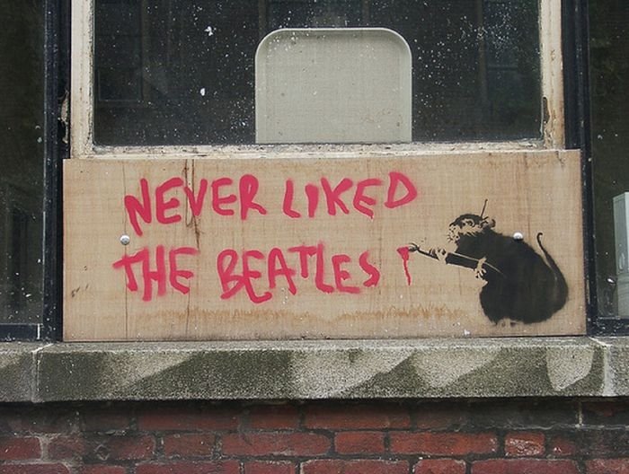 Graffiti drawings by Banksy