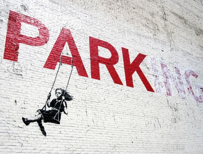 Graffiti drawings by Banksy