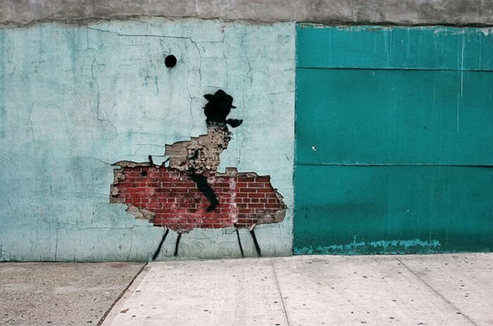 Graffiti drawings by Banksy