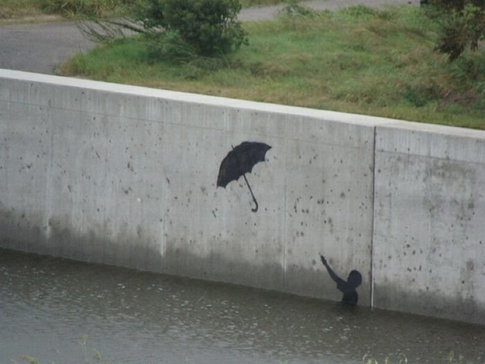 Graffiti drawings by Banksy