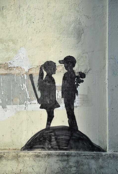 Graffiti drawings by Banksy