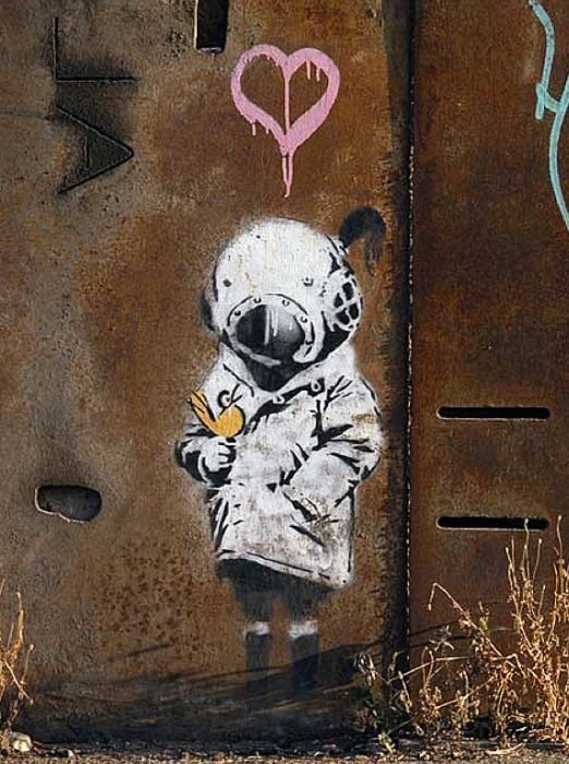 Graffiti drawings by Banksy