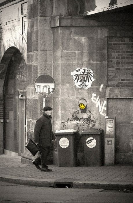 Graffiti drawings by Banksy