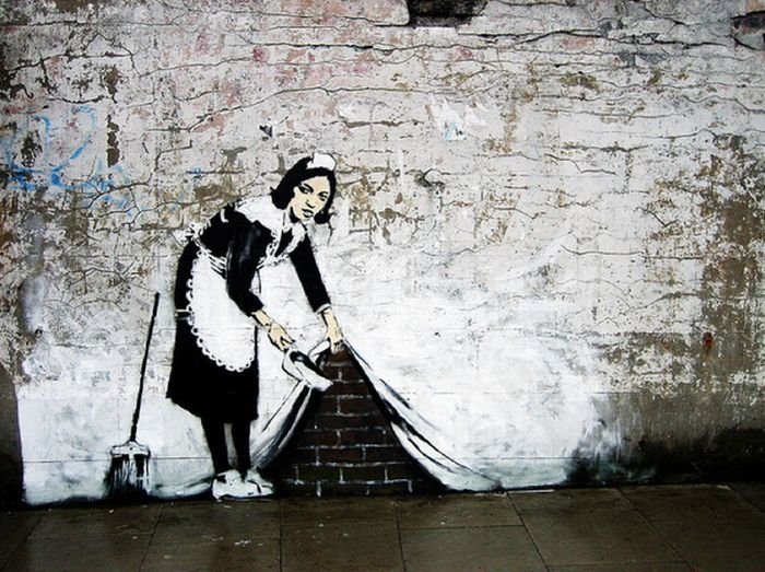Graffiti drawings by Banksy