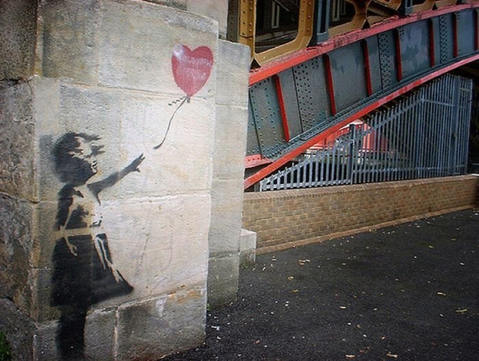 Graffiti drawings by Banksy