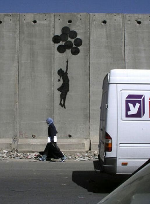 Graffiti drawings by Banksy