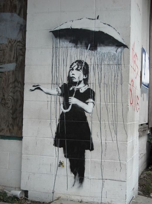 Graffiti drawings by Banksy