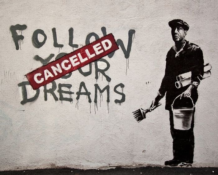 Graffiti drawings by Banksy