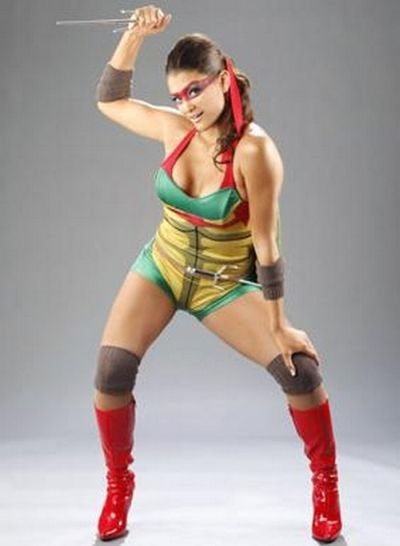 WWE diva in halloween costume