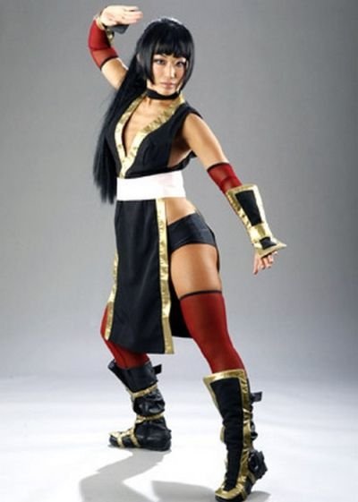 WWE diva in halloween costume