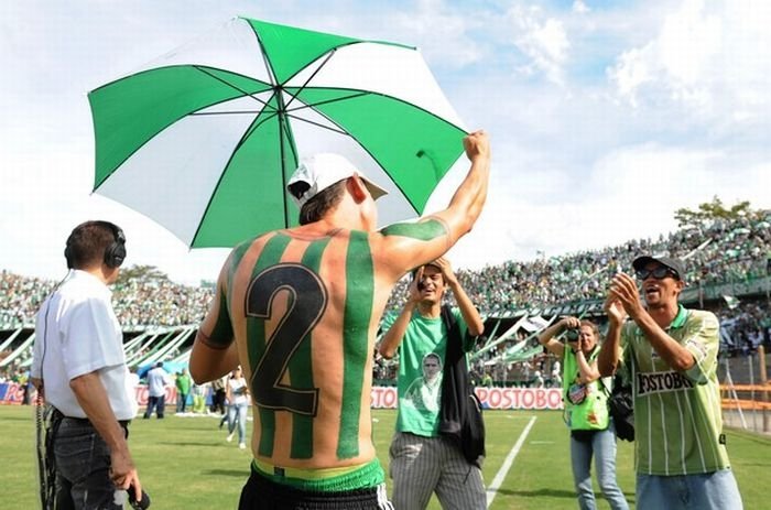 Felipe Alvarez, Atletico Nacional soccer jersey tattoo