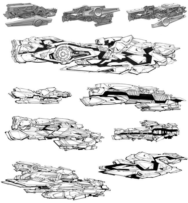 concept spaceships