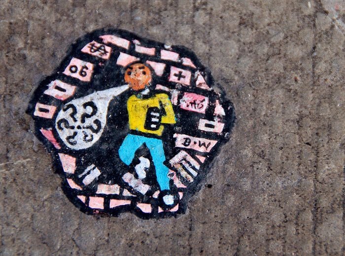 Chewing gum art by Ben Wilson