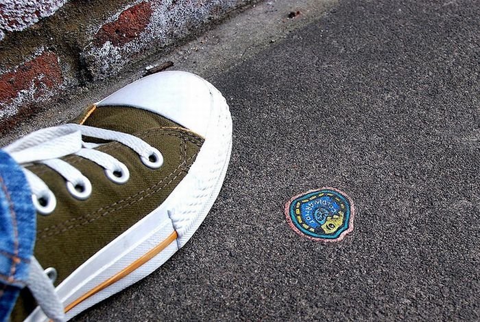 Chewing gum art by Ben Wilson