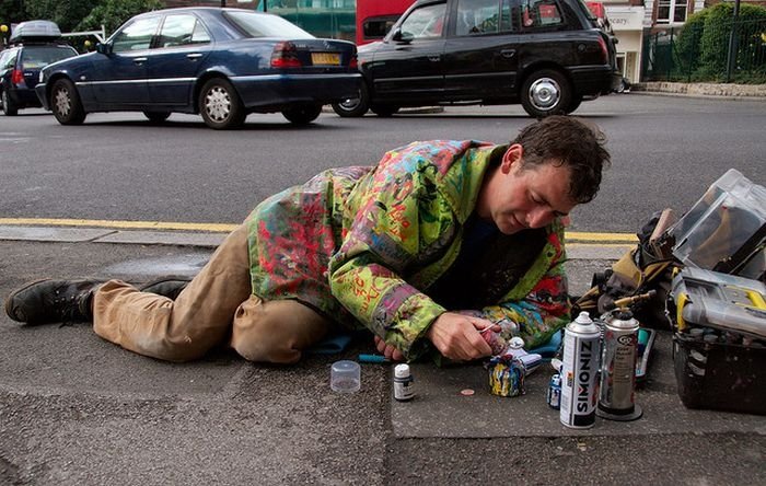 Chewing gum art by Ben Wilson