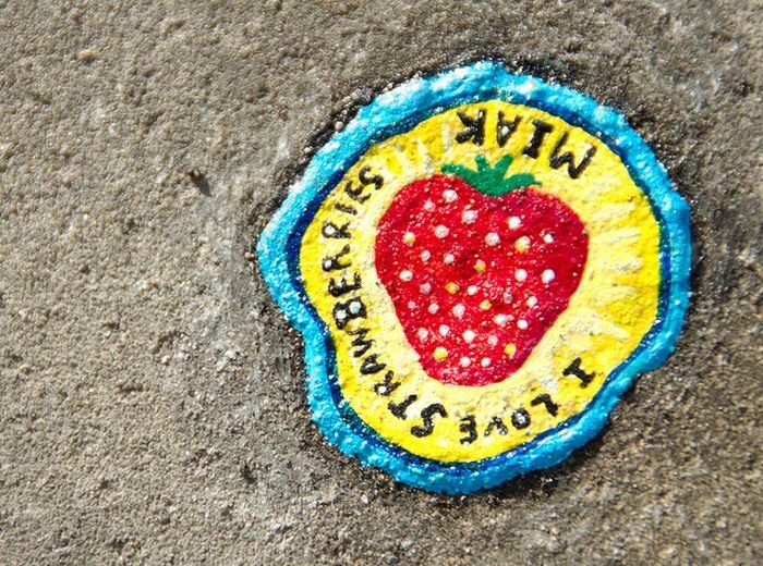 Chewing gum art by Ben Wilson