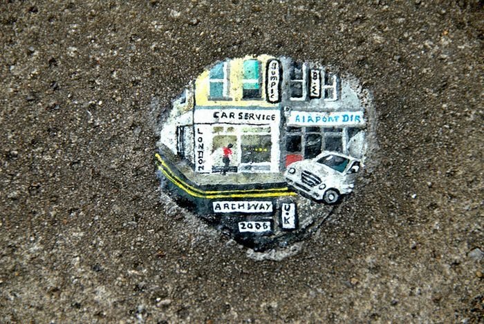Chewing gum art by Ben Wilson