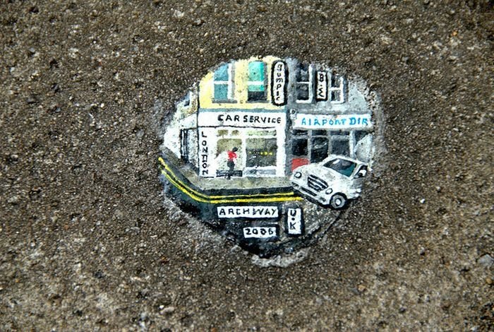 Chewing gum art by Ben Wilson