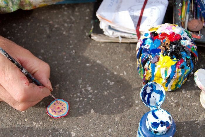 Chewing gum art by Ben Wilson