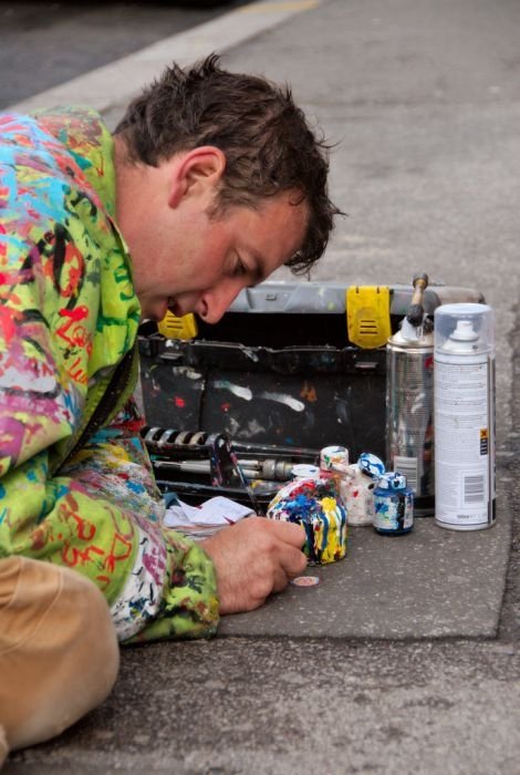 Chewing gum art by Ben Wilson