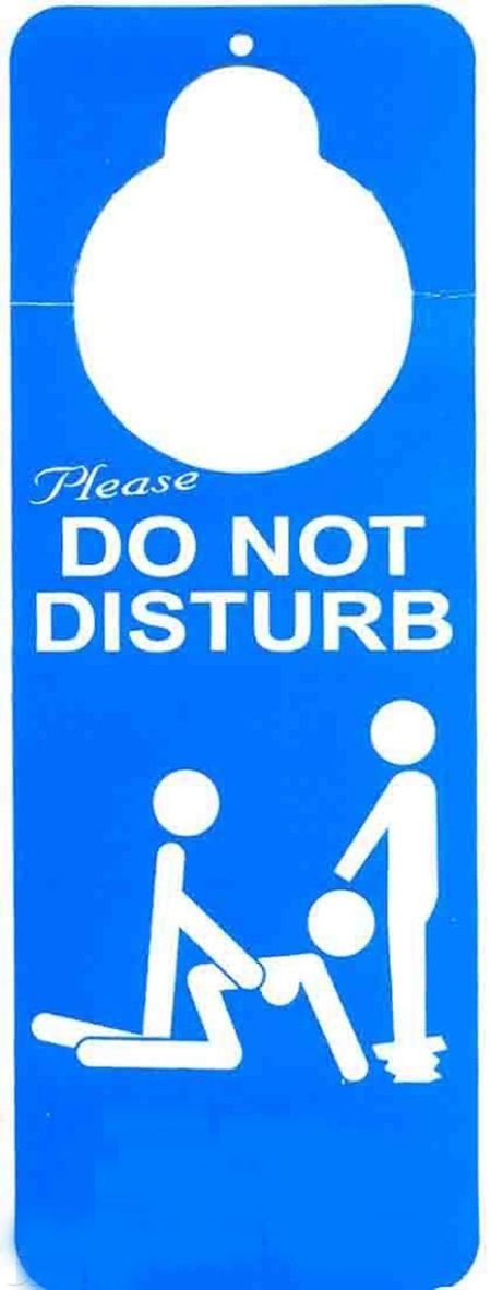do not disturb signs