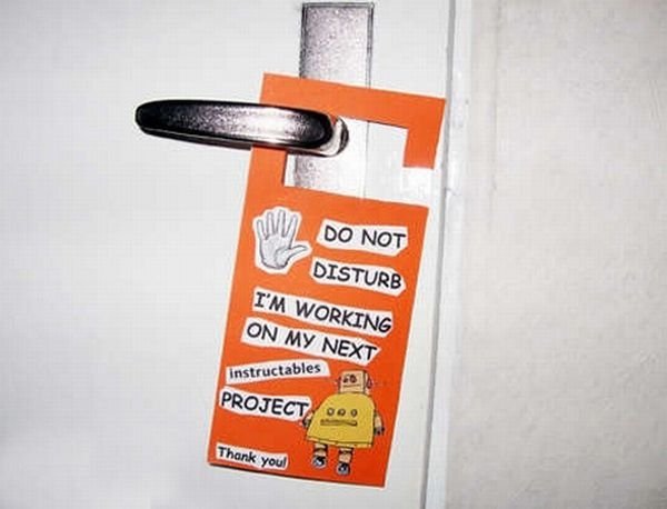 do not disturb signs