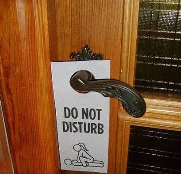 do not disturb signs