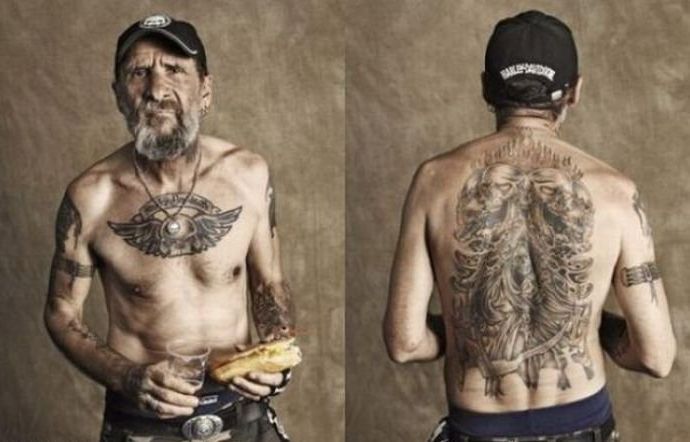 motorcycle club bikers' tattoos