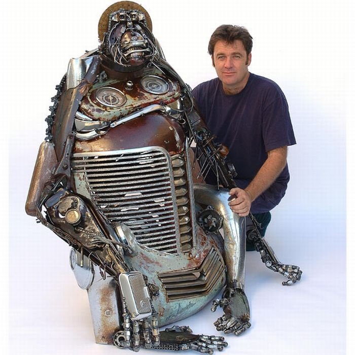 Car parts art by James Corbett