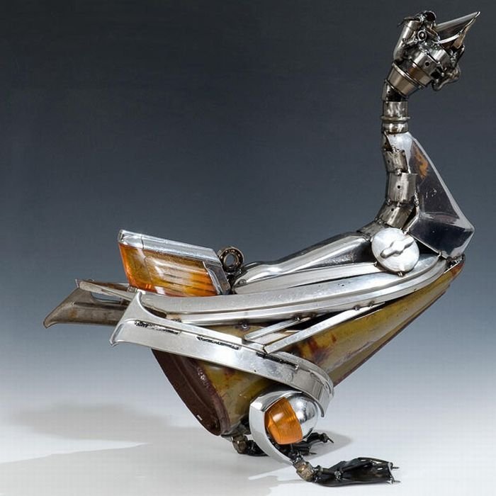 Car parts art by James Corbett