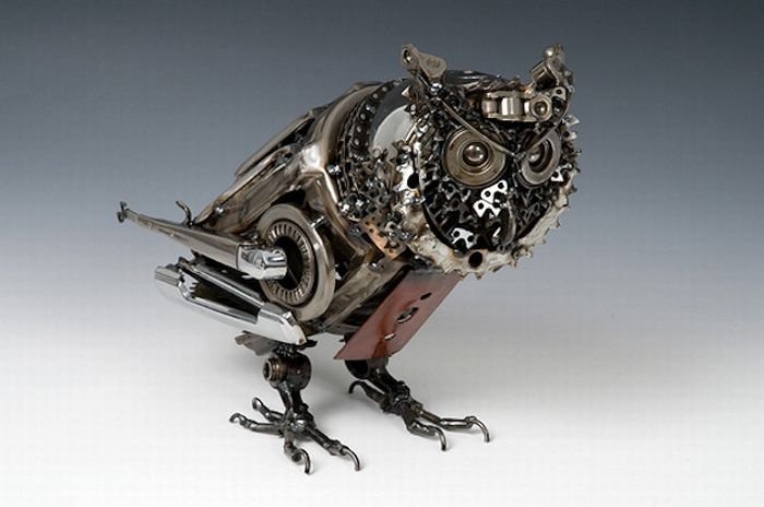 Car parts art by James Corbett