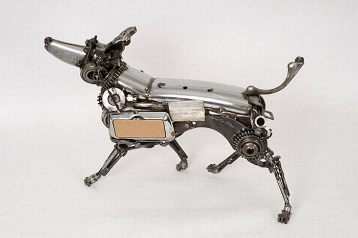 Car parts art by James Corbett