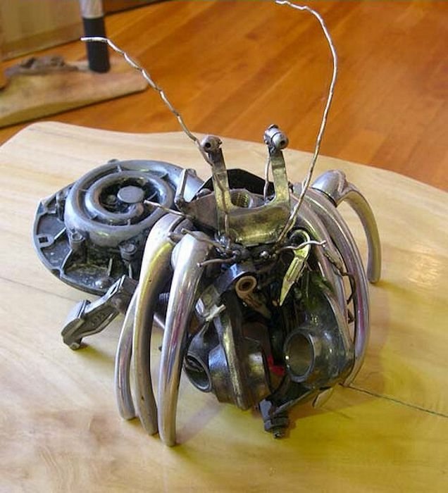 Car parts art by James Corbett